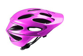 Image showing Velvet bike helmet on white background