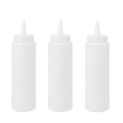 Image showing three blank bottles on a white