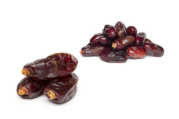 Image showing Fresh dates over white background