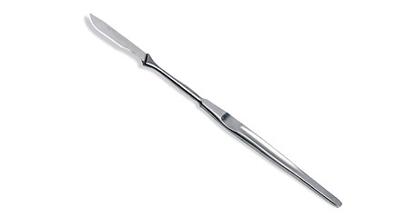 Image showing Medical scalpel on white background.