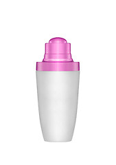 Image showing Plastic bottle of body care and beauty products