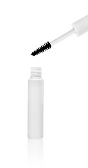 Image showing white mascara for eyes isolated