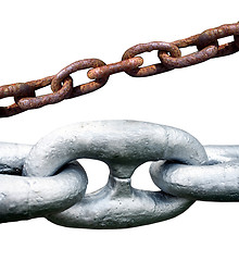 Image showing big and small chain