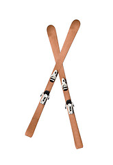 Image showing pair of skis isolated