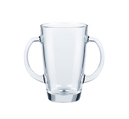 Image showing Glass cup isolated on white