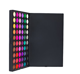 Image showing Make-up colorful eyeshadow palette