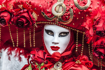 Image showing Red Venetian Disguise