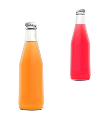 Image showing Orange with strawberry juices