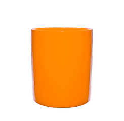 Image showing yellow cup isolated