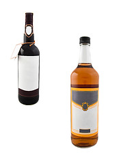 Image showing wine bottle isolated over white background