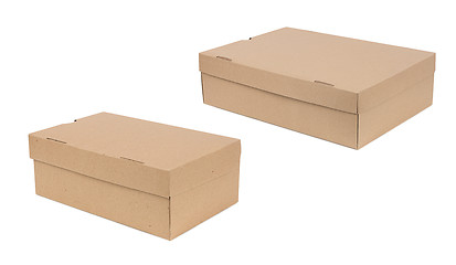 Image showing Closed shipping two cardboard boxes