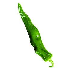 Image showing green pepper isolated