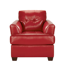 Image showing red leather chair 