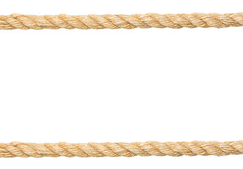 Image showing close up of rope part on white background