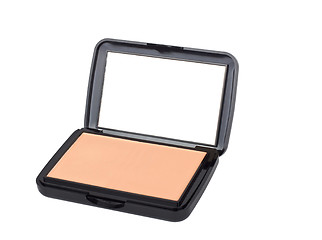 Image showing Make-up powder in box isolated on white