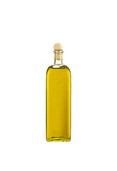 Image showing Olive oil bottle isolated on white background