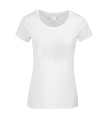 Image showing white T-shirt isolated on white background