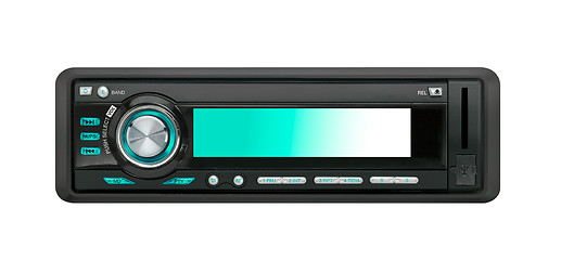 Image showing Modern car audio system isolated