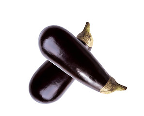 Image showing eggplants isolated on white