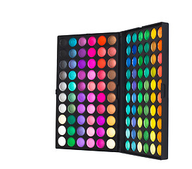 Image showing Make-up colorful eyeshadow palette