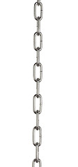 Image showing Chains closeup on white background