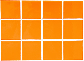 Image showing Contemporary yellow Tile glossy mosaic Earthenware material