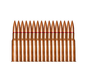 Image showing bullets on white background