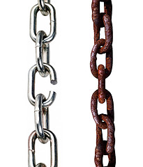Image showing old and new chains