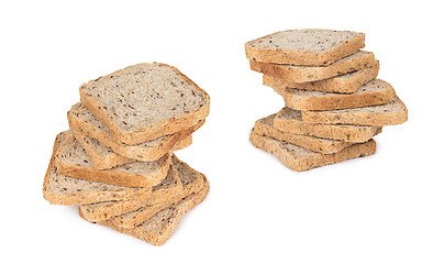 Image showing sliced bread isolated on white background