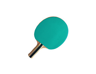 Image showing Pingpong racket isolated on white