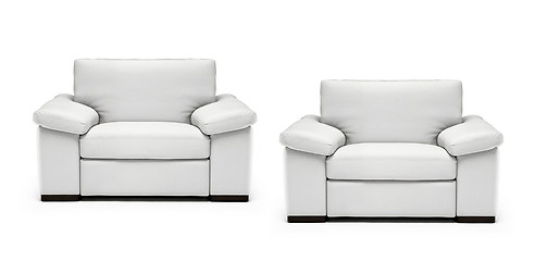 Image showing Image of a modern leather armchairs