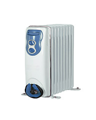 Image showing One white electrical radiator