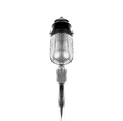 Image showing vintage microphone isolated