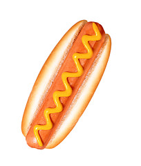 Image showing hot dog on white background