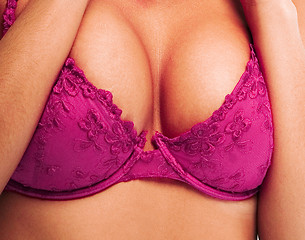 Image showing Female sexy breast