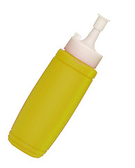 Image showing Mustard bottle isolated on a white background