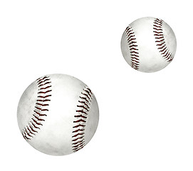 Image showing Baseball balls isolated