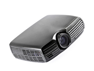 Image showing Multimedia black projector