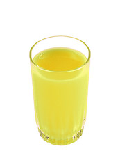 Image showing lemon juice isolated on white