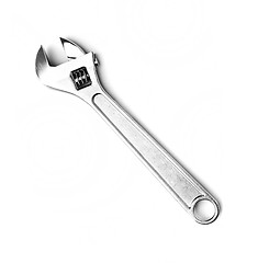 Image showing Adjustable wrench isolated on white background