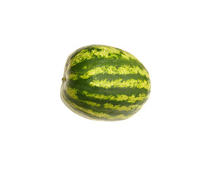 Image showing watermelon and slice isolated on white