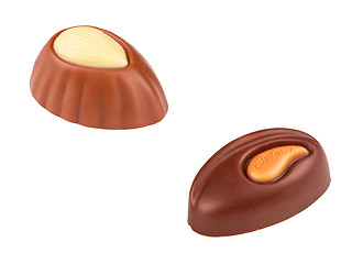 Image showing Two chocolate candies