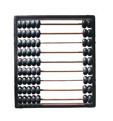 Image showing Wooden abacus isolated on white background