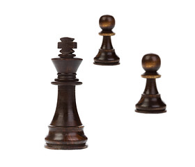 Image showing Chess king standing