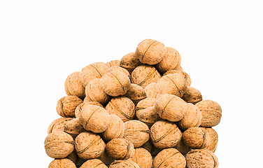 Image showing Walnuts isolated on white background