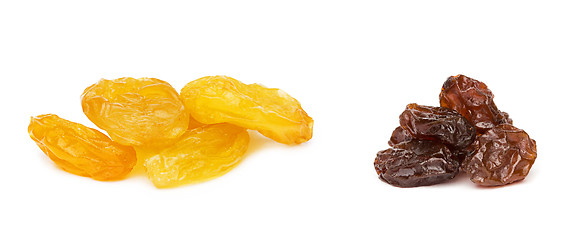 Image showing Dried apricots with dates on a white background