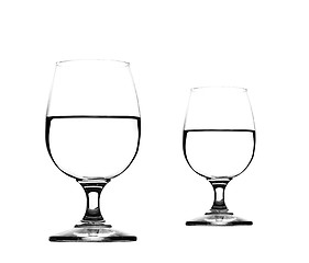 Image showing water on glasses isolated