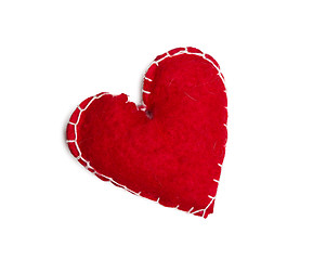 Image showing Red Heart Christmas Decoration