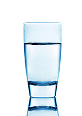 Image showing water on glass isolated