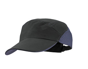 Image showing blue and black cap on white background